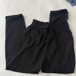 Shinestar Black Ruched Pants